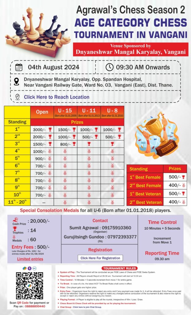 chess tournament brochure 